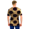 Tan And Black Polka Dot Men T Shirt-grizzshop