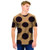 Tan And Black Polka Dot Men T Shirt-grizzshop