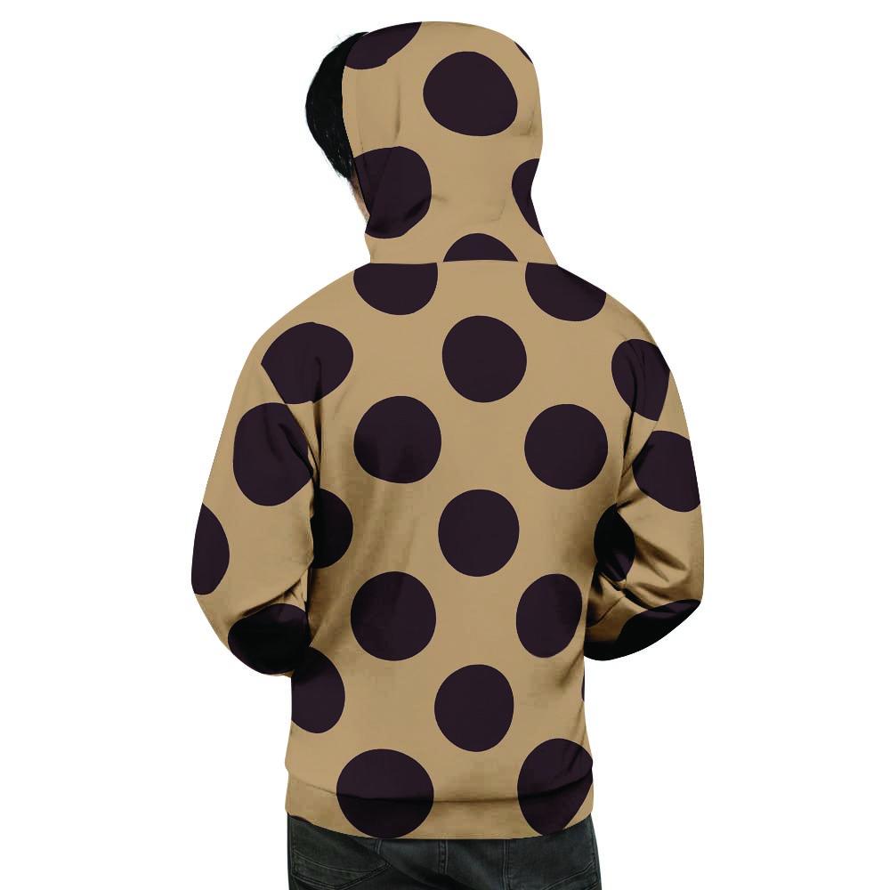 Tan And Black Polka Dot Men's Hoodie-grizzshop