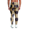 Tan And Black Polka Dot Men's Leggings-grizzshop