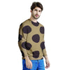 Tan And Black Polka Dot Men's Sweatshirt-grizzshop