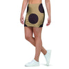 Tan And Black Polka Dot Mini Skirt-grizzshop