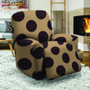 Tan And Black Polka Dot Recliner Cover-grizzshop