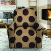 Tan And Black Polka Dot Recliner Cover-grizzshop