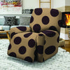 Tan And Black Polka Dot Recliner Cover-grizzshop