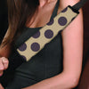 Tan And Black Polka Dot Seat Belt Cover-grizzshop