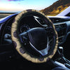 Tan And Black Polka Dot Steering Wheel Cover-grizzshop