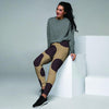 Tan And Black Polka Dot Women's Joggers-grizzshop