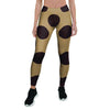 Tan And Black Polka Dot Women's Leggings-grizzshop