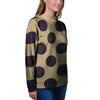 Tan And Black Polka Dot Women's Sweatshirt-grizzshop