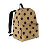 Tan And Black Tiny Polka Dot Backpack-grizzshop