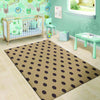 Tan And Black Tiny Polka Dot Floor Mat-grizzshop