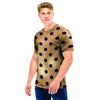 Tan And Black Tiny Polka Dot Men T Shirt-grizzshop