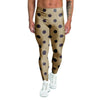 Tan And Black Tiny Polka Dot Men's Leggings-grizzshop