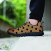 Tan And Black Tiny Polka Dot Men's Sneakers-grizzshop