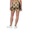 Tan And Black Tiny Polka Dot Mini Skirt-grizzshop