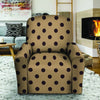 Tan And Black Tiny Polka Dot Recliner Cover-grizzshop