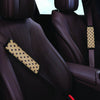 Tan And Black Tiny Polka Dot Seat Belt Cover-grizzshop