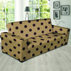 Tan And Black Tiny Polka Dot Sofa Cover-grizzshop