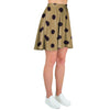 Tan And Black Tiny Polka Dot Women's Skirt-grizzshop