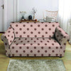 Tan And Brown Polka Dot Loveseat Cover-grizzshop