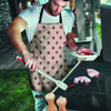 Tan And Brown Polka Dot Men's Apron-grizzshop