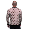 Tan And Brown Polka Dot Men's Bomber Jacket-grizzshop