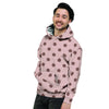 Tan And Brown Polka Dot Men's Hoodie-grizzshop