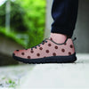 Tan And Brown Polka Dot Men's Sneakers-grizzshop