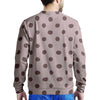 Tan And Brown Polka Dot Men's Sweatshirt-grizzshop