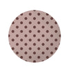 Tan And Brown Polka Dot Round Rug-grizzshop