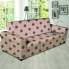 Tan And Brown Polka Dot Sofa Cover-grizzshop