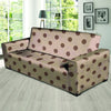 Tan And Brown Polka Dot Sofa Cover-grizzshop