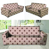 Tan And Brown Polka Dot Sofa Cover-grizzshop