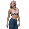 Tan And Brown Polka Dot Sports Bra-grizzshop