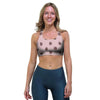 Tan And Brown Polka Dot Sports Bra-grizzshop