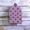 Tan And Brown Tiny Polka Dot Backpack-grizzshop