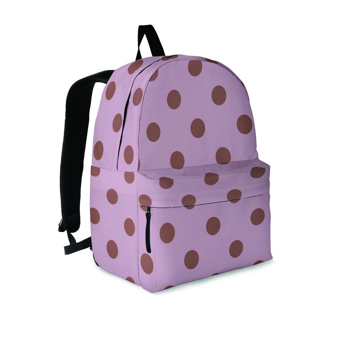 Tan And Brown Tiny Polka Dot Backpack-grizzshop