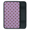 Tan And Brown Tiny Polka Dot Car Console Cover-grizzshop