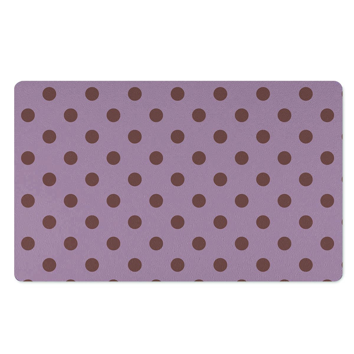 Tan And Brown Tiny Polka Dot Door Mat-grizzshop