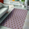 Tan And Brown Tiny Polka Dot Floor Mat-grizzshop