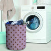 Tan And Brown Tiny Polka Dot Laundry Basket-grizzshop