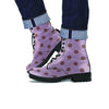 Tan And Brown Tiny Polka Dot Men's Boots-grizzshop