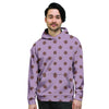 Tan And Brown Tiny Polka Dot Men's Hoodie-grizzshop