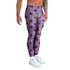 Tan And Brown Tiny Polka Dot Men's Leggings-grizzshop