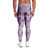 Tan And Brown Tiny Polka Dot Men's Leggings-grizzshop