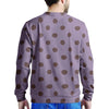 Tan And Brown Tiny Polka Dot Men's Sweatshirt-grizzshop