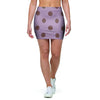 Tan And Brown Tiny Polka Dot Mini Skirt-grizzshop