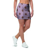 Tan And Brown Tiny Polka Dot Mini Skirt-grizzshop