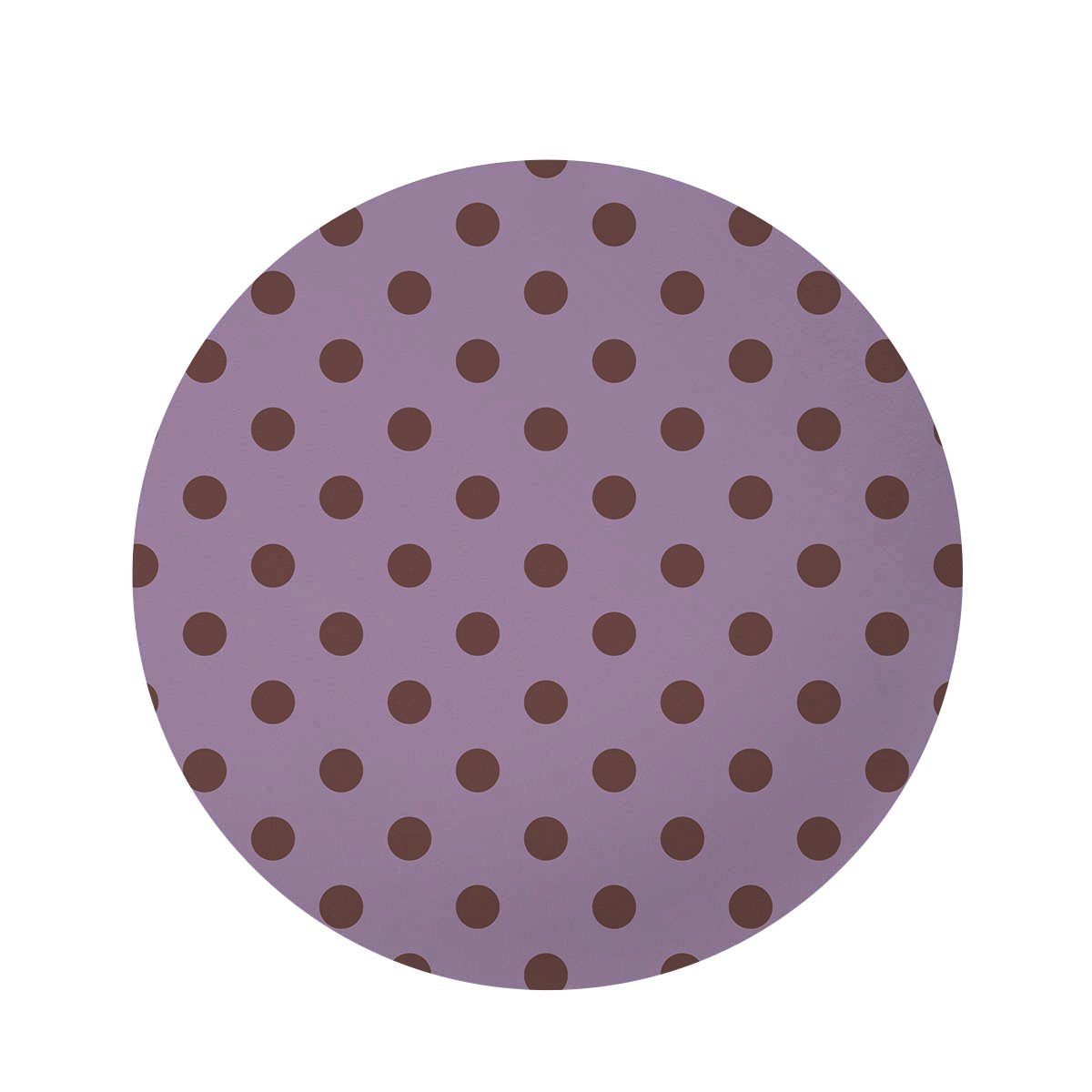 Tan And Brown Tiny Polka Dot Round Rug-grizzshop